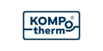 KompoTherm-Logo in Blau auf weißem Hintergrund